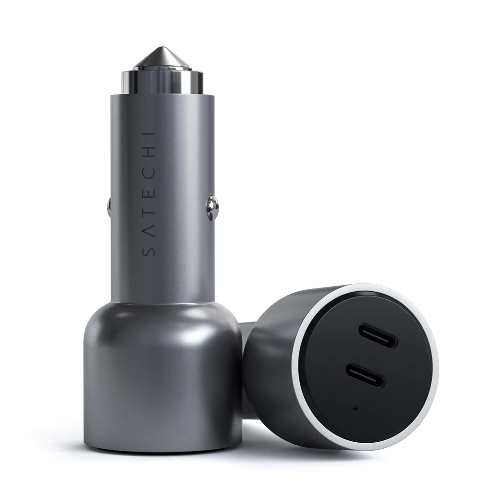 Satechi 40W Dual USB-C PD Car Charger Silver thumb