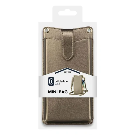Geanta Universala Cellularline Mini Bag Auriu