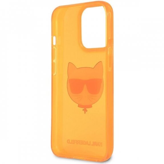 Husa Cover Guess Silicone Choupette Head pentru iPhone 13 Pro Max Orange thumb