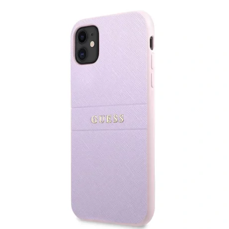 Husa Cover Guess Saffiano Leather iPhone 11 Mov