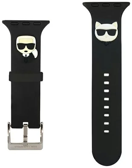 Curea Karl Lagerfeld Choupette and Karlpentru Apple Watch 38/40mm Black thumb