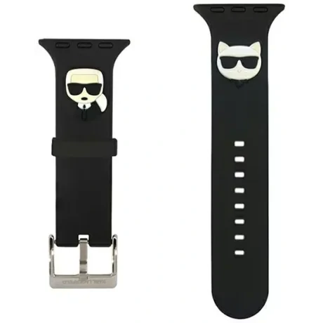 Curea Karl Lagerfeld Choupette and Karlpentru Apple Watch 38/40mm Black