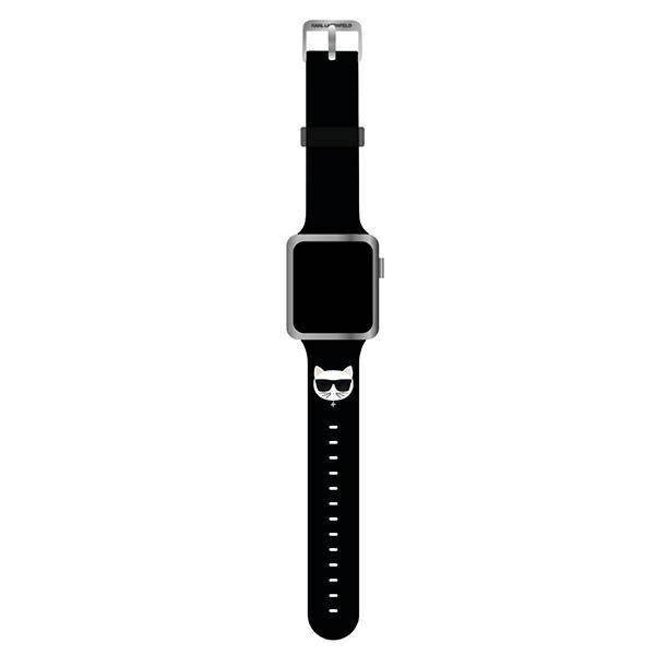 Curea Karl Lagerfeld Choupette pentru Apple Watch 38/40mm Black thumb