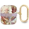 Husa Guess Flower Print pentru Airpods 1/2 Mov