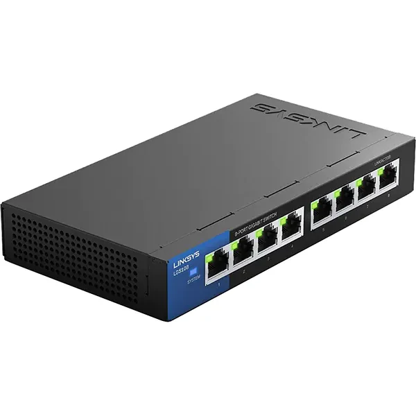 Linksys 8-Port Business Desktop Gigabit Switch GGS108-EU-RTL Negru thumb