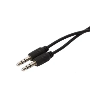 Cablu audio Auxiliar Ksix 3.5mm to 3.5mm Jack Negru