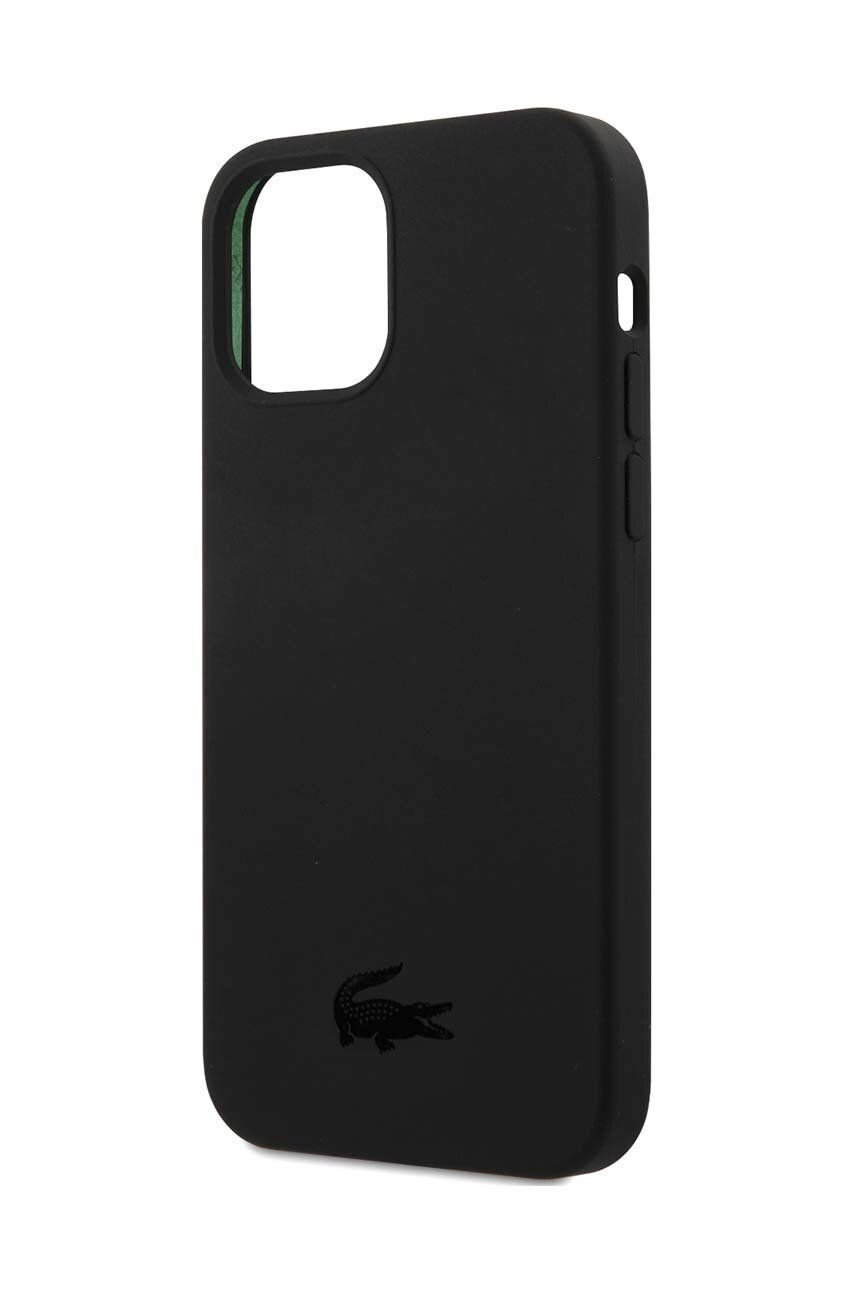 Husa Cover Lacoste Silicon Glossy Printing Logo iPhone 12/12Pro Negru thumb