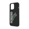 Husa Cover Lacoste Silicon Glossy Printing Logo iPhone 12/12Pro Negru