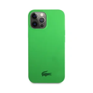 Husa Cover Lacoste Silicon Glossy Printing Logo iPhone 12/12Pro Verde