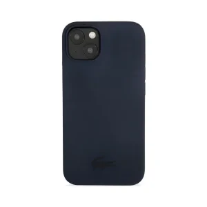 Husa Cover Lacoste Silicon Glossy Printing Logo iPhone 13 Albastru