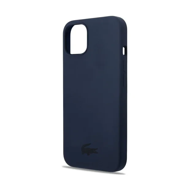 Husa Cover Lacoste Silicon Glossy Printing Logo iPhone 13 Albastru