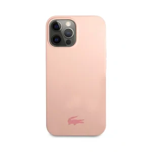 Husa Cover Lacoste Silicon Glossy Printing Logo iPhone 13 Pro Max Pink