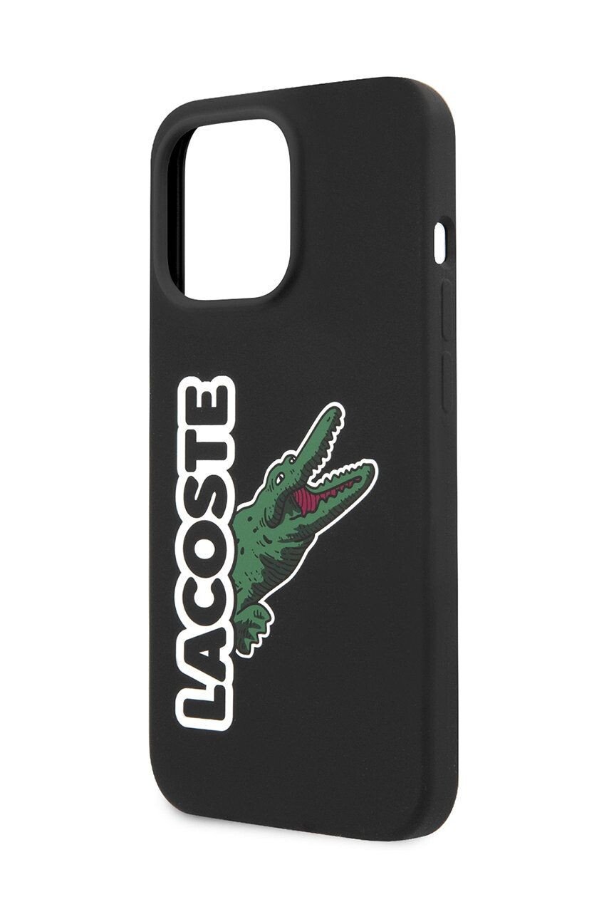 Husa Cover Lacoste Silicon Glossy Printing Logo iPhone 13 Pro Negru thumb