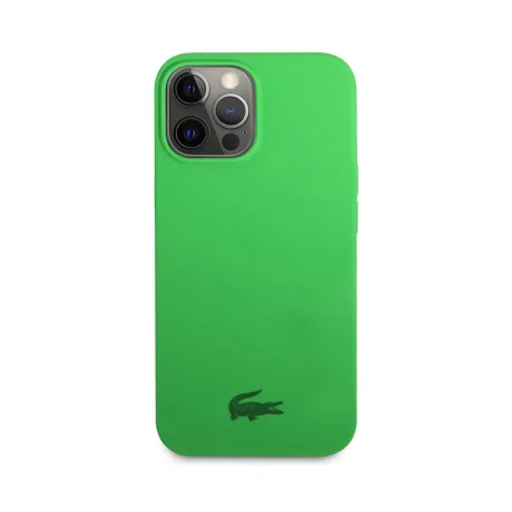 Husa Cover Lacoste Silicon Glossy Printing Logo iPhone 13 Pro Verde