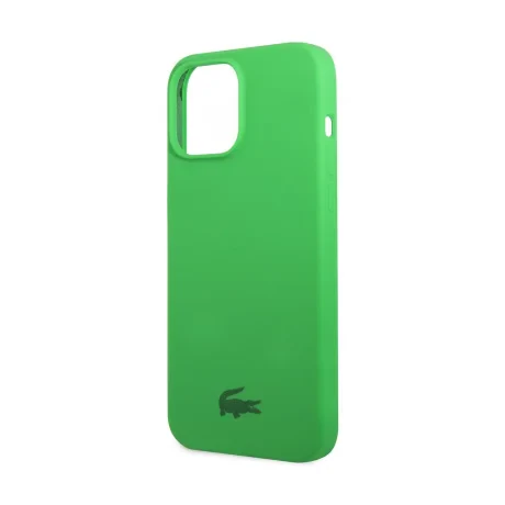 Husa Cover Lacoste Silicon Glossy Printing Logo iPhone 13 Pro Verde