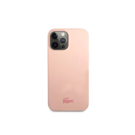 Husa Cover Lacoste Silicon Glossy Printing Logo pentru iPhone 13 Mini Roz