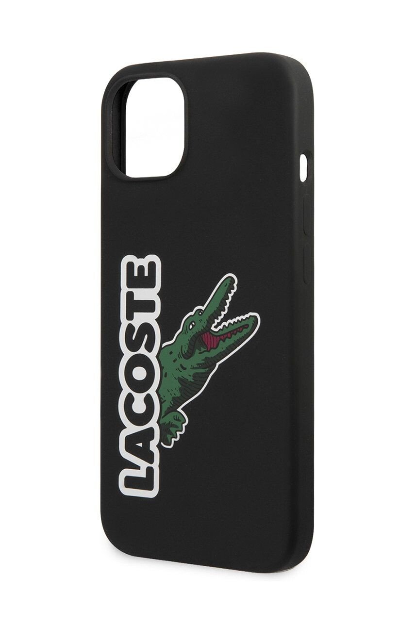 Husa Cover Lacoste Silicon Glossy Printing Logo iPhone 13 Negru thumb