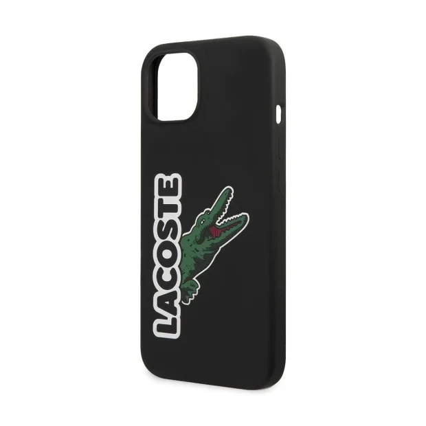Husa Cover Lacoste Silicon Glossy Printing Logo iPhone 13 Negru