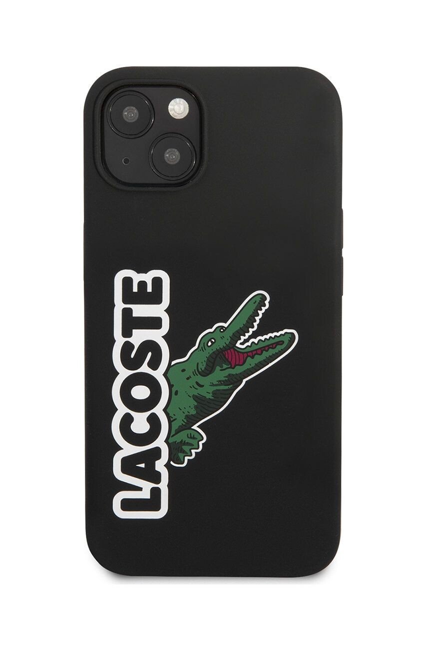 Husa Cover Lacoste Silicon Glossy Printing Logo iPhone 13 Negru thumb