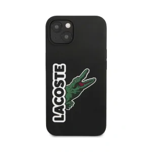 Husa Cover Lacoste Silicon Glossy Printing Logo iPhone 13 Negru