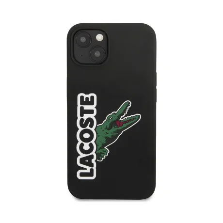 Husa Cover Lacoste Silicon Glossy Printing Logo iPhone 13 Negru
