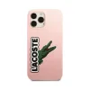 Husa Cover Lacoste Silicon Glossy Printing Logo iPhone 13 Pro Roz