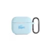 Husa Cover Lacoste Silicon Glossy Printing Logo pentru Airpods 3 Albastru