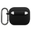 Husa Cover Lacoste Silicon Glossy Printing Logo pentru Airpods 3 Negru