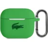Husa Cover Lacoste Silicon Glossy Printing Logo pentru Airpods 3 Verde