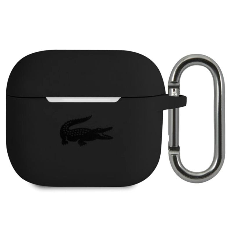 Husa Cover Lacoste Silicon Glossy Printing Logo pentru Airpods Pro Negru thumb