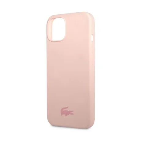 Husa Cover Lacoste Silicon Glossy Printing Logo pentru iPhone 13 Roz
