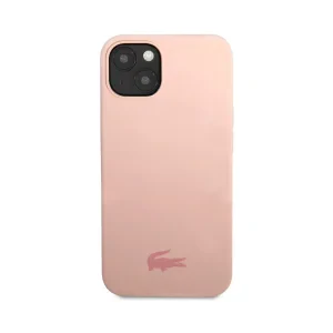 Husa Cover Lacoste Silicon Glossy Printing Logo pentru iPhone 13 Roz