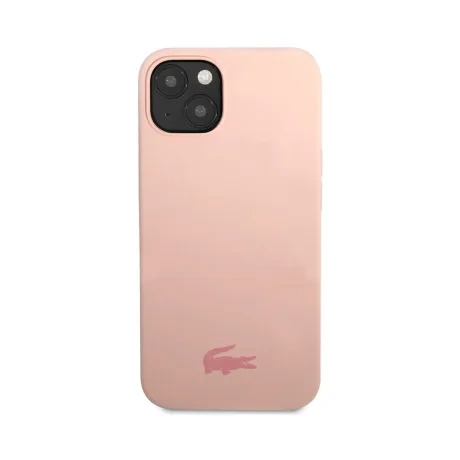 Husa Cover Lacoste Silicon Glossy Printing Logo pentru iPhone 13 Roz