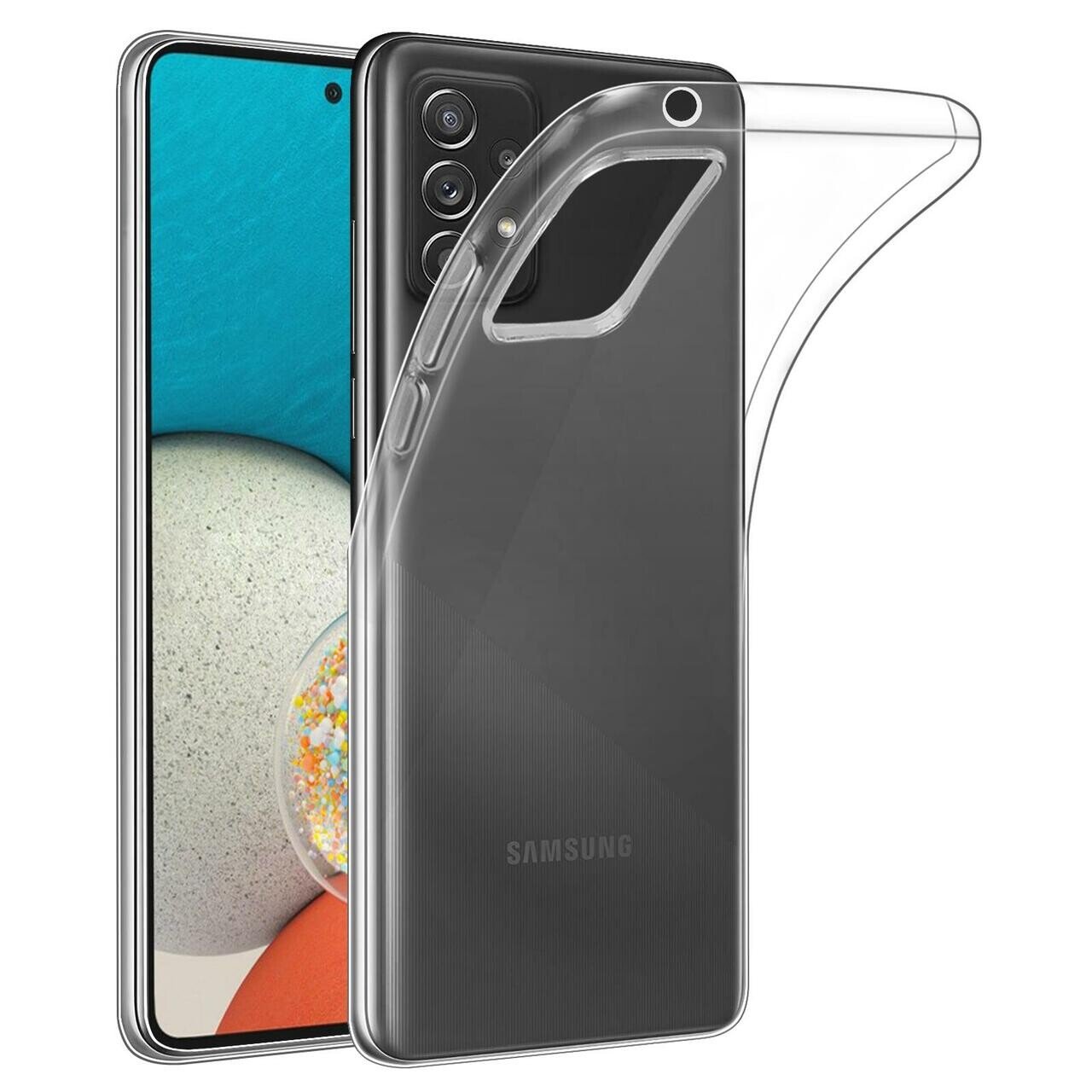 Husa Cover Silicon Slim pentru Samsung Galaxy A53 5G Transparent thumb