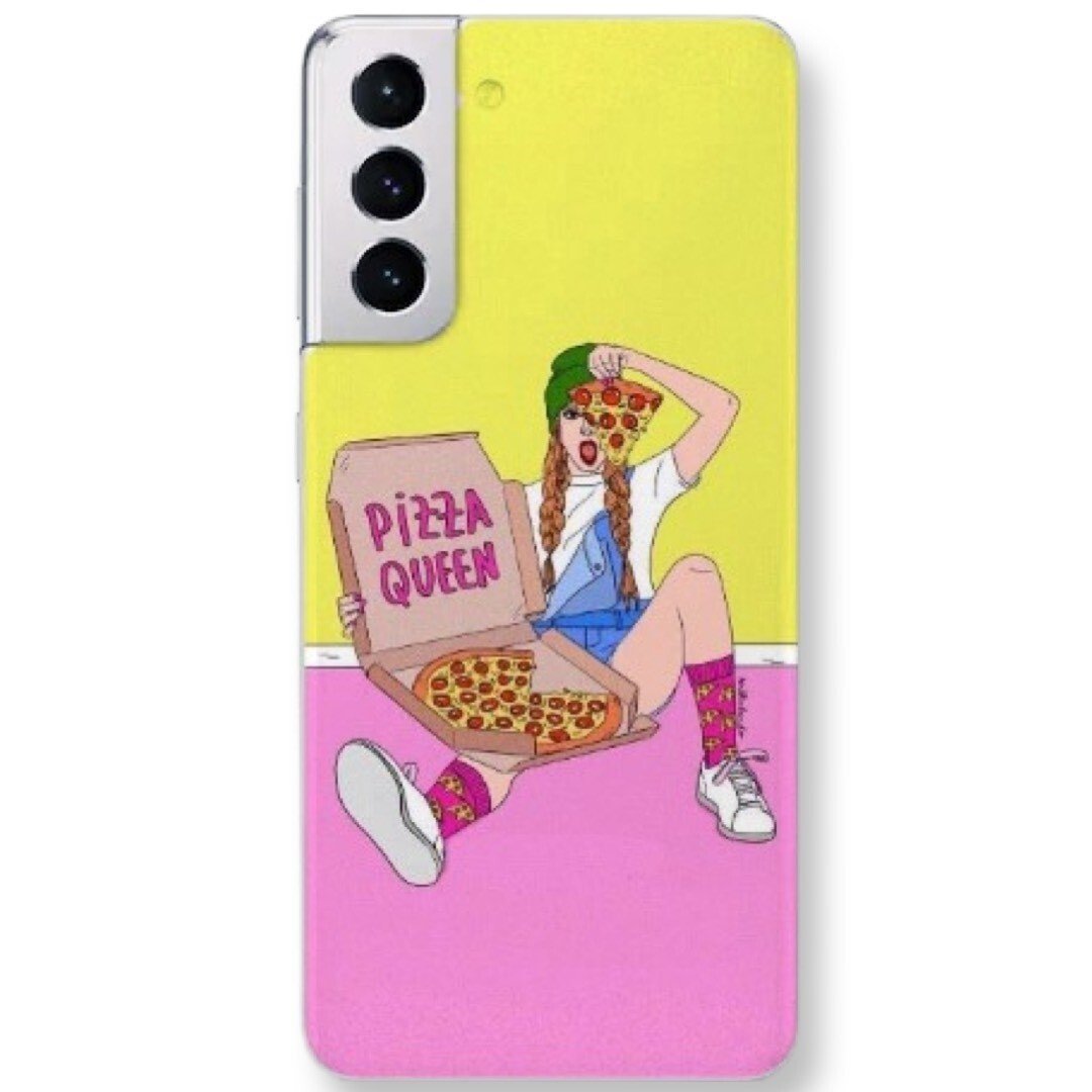 Husa Fashion Mobico pentru Samsung Galaxy S21 Girl with Pizza thumb