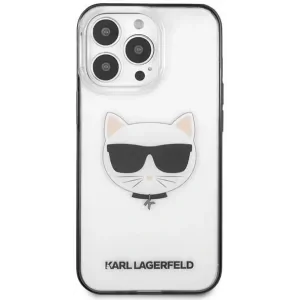 Husa Cover Karl Lagerfeld Iconic Choupette iPhone 13 Pro Max Rama Neagra