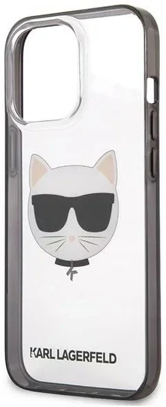 Husa Cover Karl Lagerfeld Iconic Choupette iPhone 13 Pro Max Rama Neagra thumb