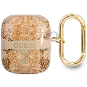 Husa Guess pentru Airpods 1/2 Paisley Auriu