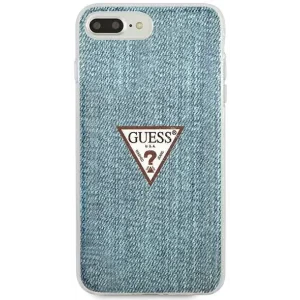 Husa Cover Guess Jeans Colection pentru iPhone 7/8 Plus Albastru