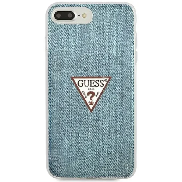 Husa Cover Guess Jeans Colection pentru iPhone 7/8 Plus Albastru