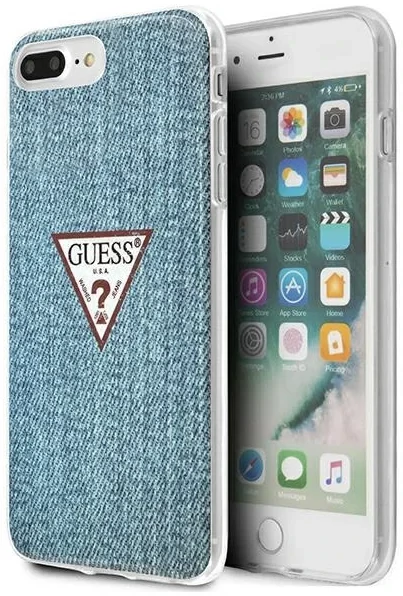 Husa Cover Guess Jeans Colection pentru iPhone 7/8 Plus Albastru thumb