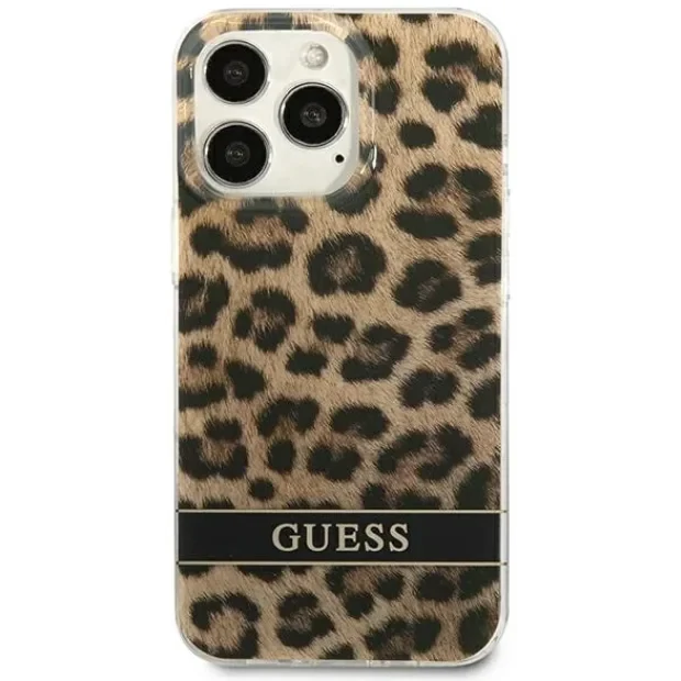 Husa Cover Guess Leopard Elecro Stripe pentru iPhone 13 Pro Max