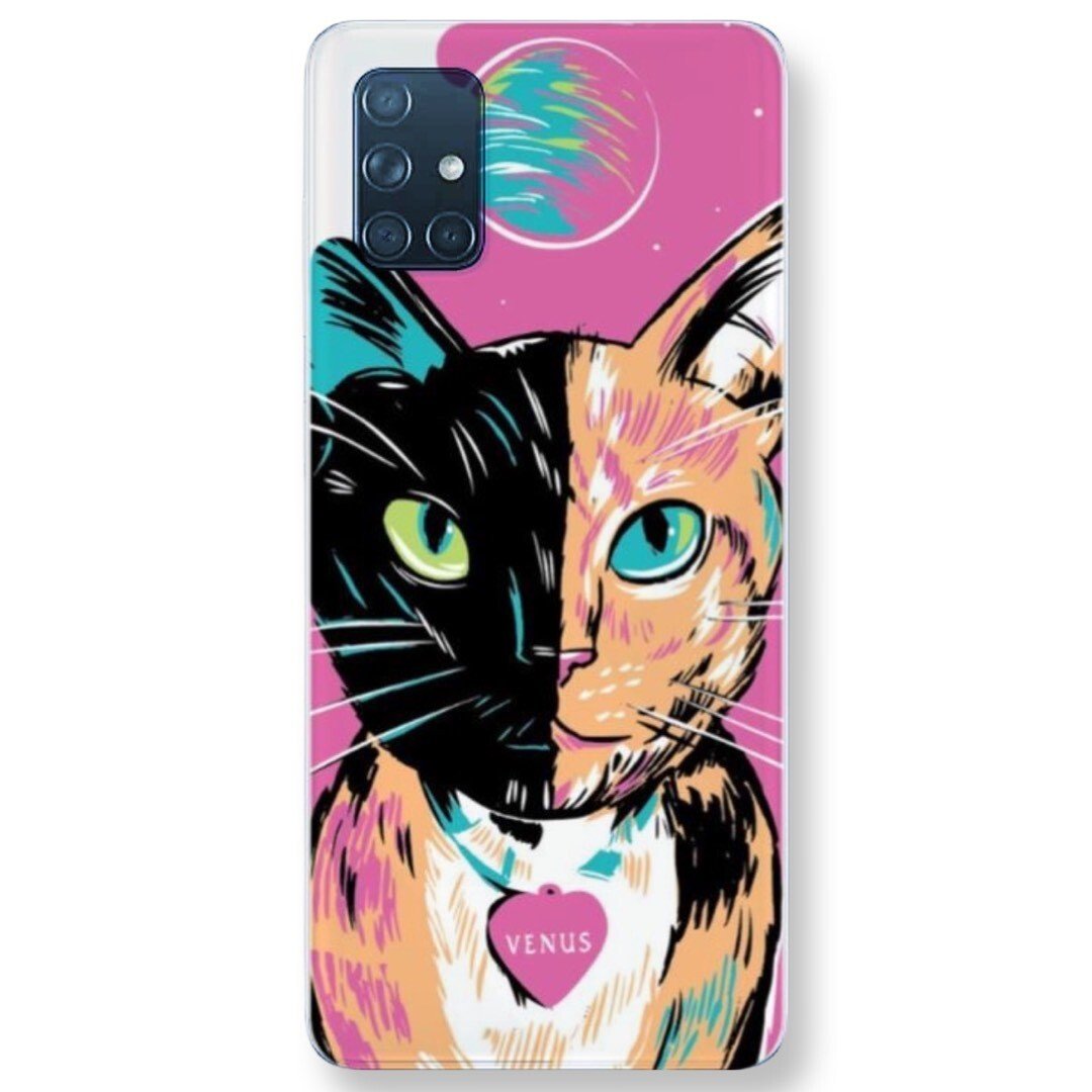 Husa Fashion Mobico pentru Samsung Galaxy A71 Cat thumb