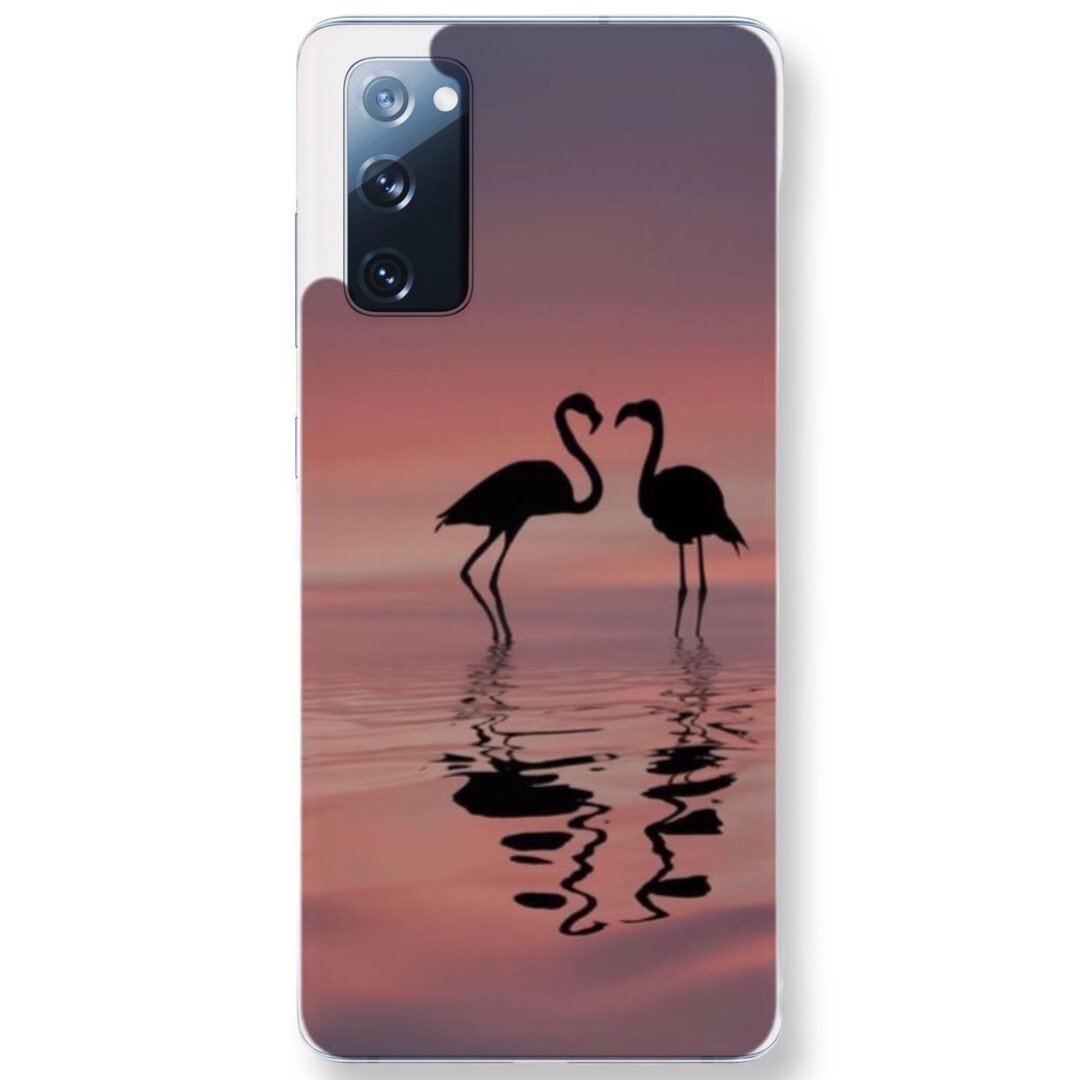 Husa Fashion Mobico pentru Samsung Galaxy S20 FE Flamingo Love thumb