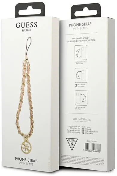 Bratara Guess Strap pentru Telefon Chain Carms Gold thumb