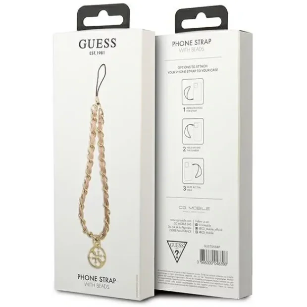 Bratara Guess Strap pentru Telefon Chain Carms Gold