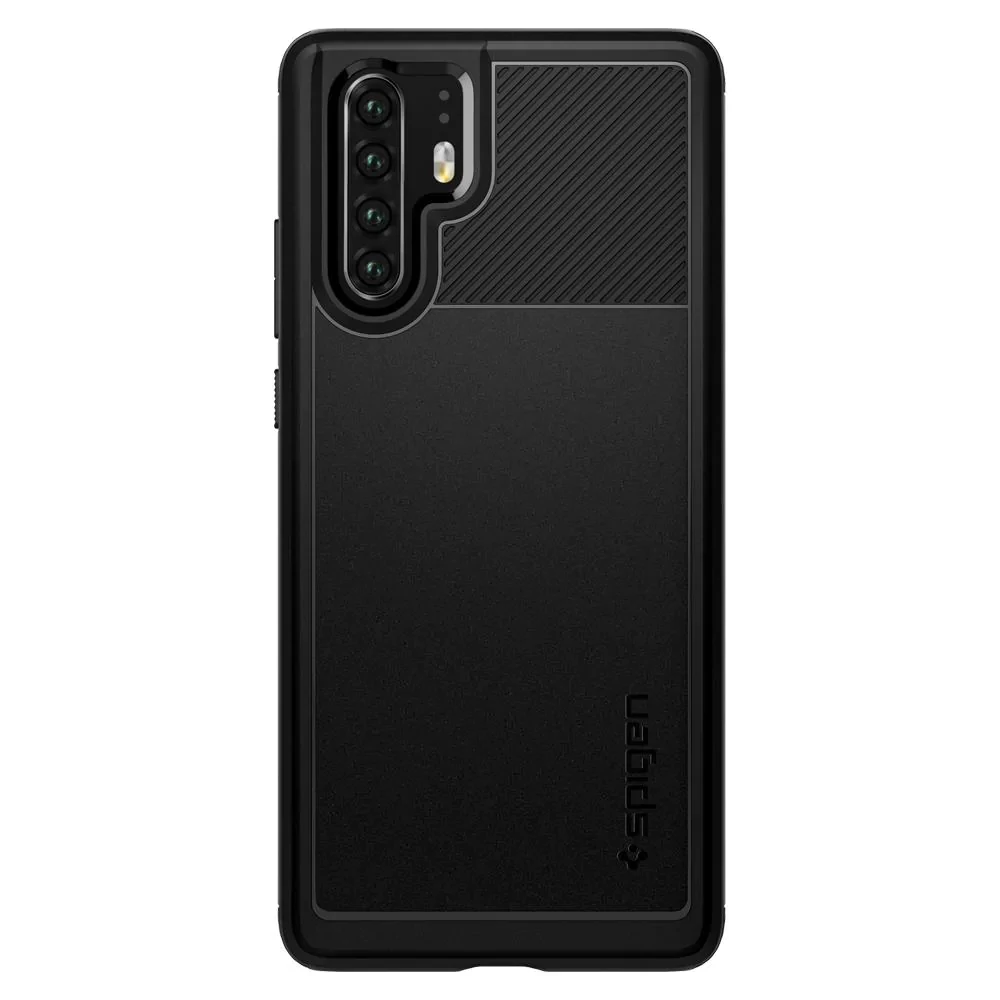 Husa Cover Silicon Huawei P30 Pro Negru Rugged Armor Spigen thumb