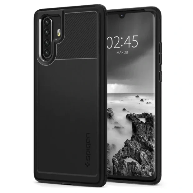 Husa Cover Silicon Huawei P30 Pro Negru Rugged Armor Spigen