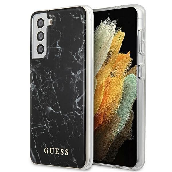 Husa Cover Guess Marble pentru Samsung Galaxy S21 Plus Black thumb