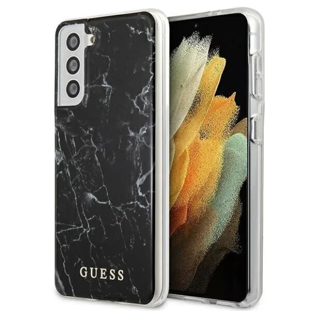 Husa Cover Guess Marble pentru Samsung Galaxy S21 Plus Black